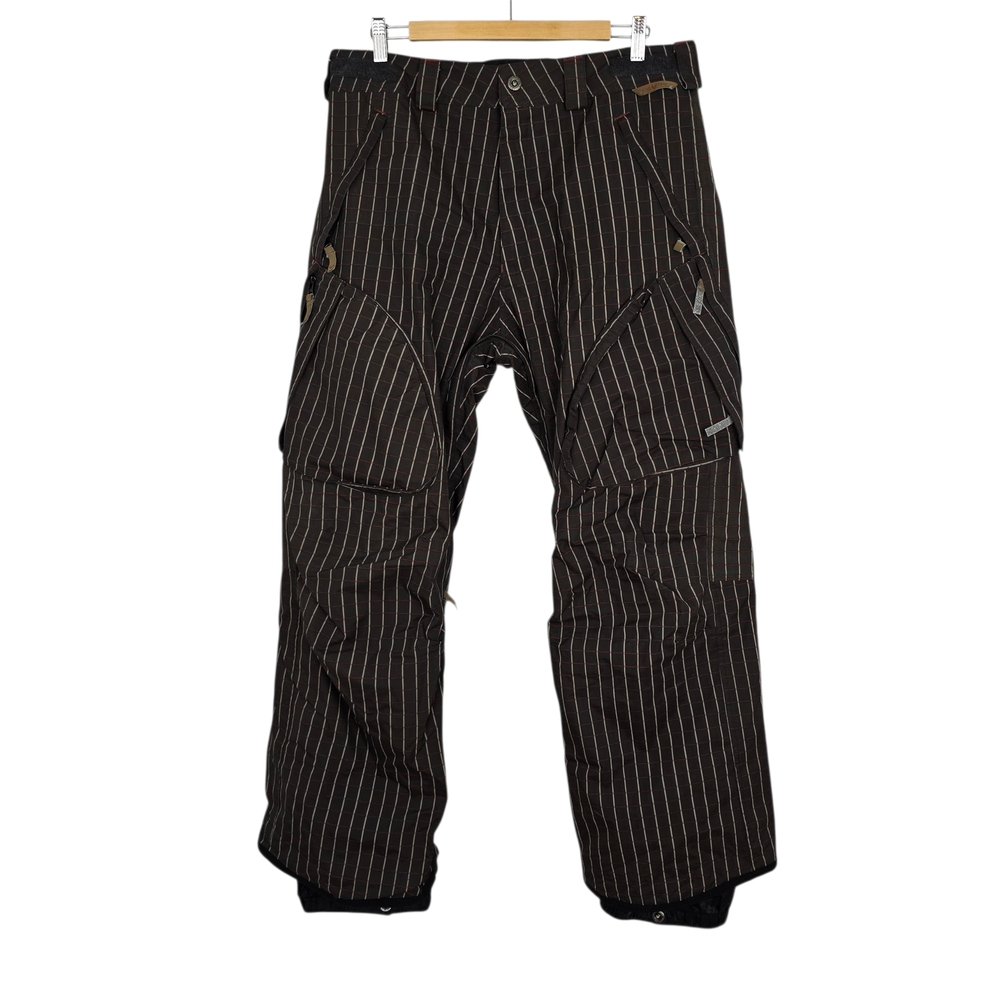 MISSIONSIX M6 Men's RIDE TRUE Snowboard Pants Brown Plaid Waterproof M